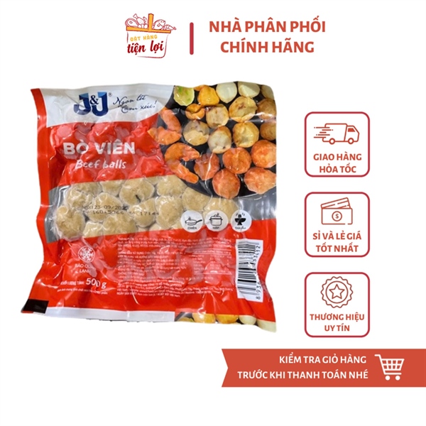 Bò viên JJ 500gr 80v/Gói