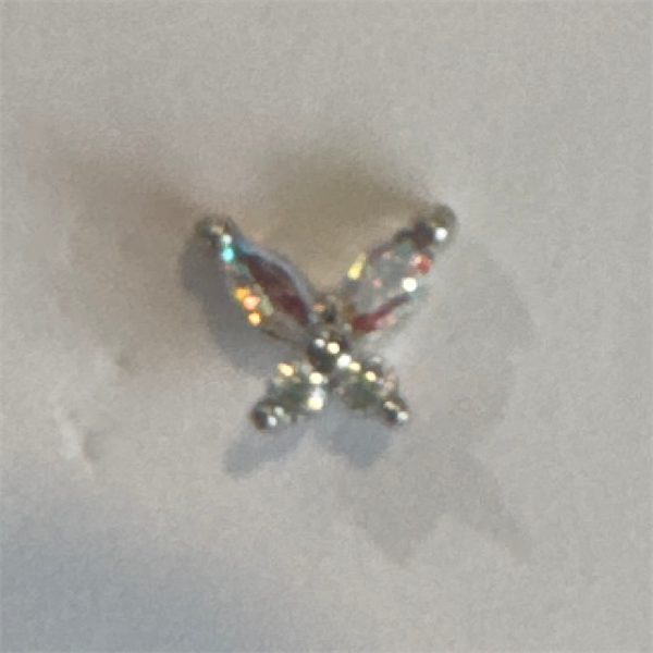 1.1 BUTTERFLY SHAPED EARRINGS - STAINLESS STEEL