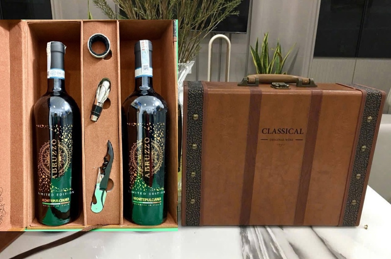 Hộp đôi Rượu vang Montepulciano Abruzzo Limited Edition