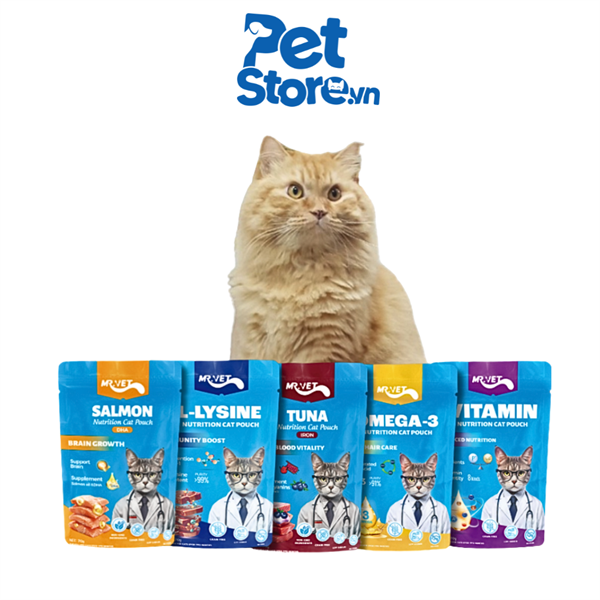 Pate Cho Mèo Mr Vet - Cá hồi 70g