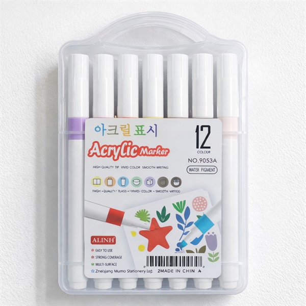 Bút Acrylic Marker 12 màu ALINH 9053A