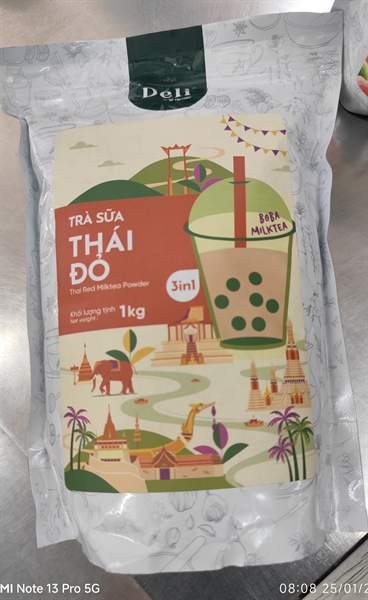 Bột trà sữa thái đỏ 3in1 DÉLI 1kg