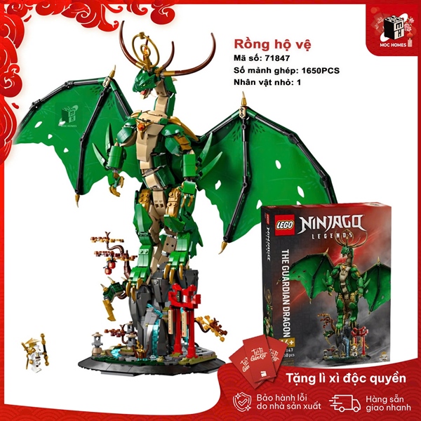 [CHÍNH HÃNG] Đồ Chơi Lắp Ráp NINJAGO 71847 Rồng Hộ Vệ