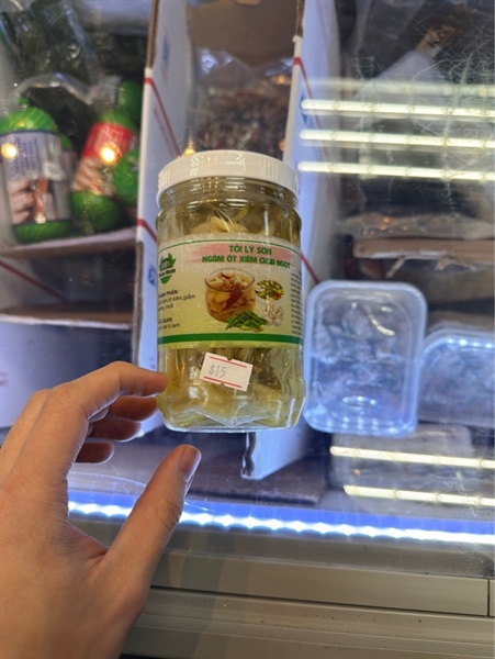 Tỏi Lý Sơn Ngâm Ớt Xiêm Chua Ngọt