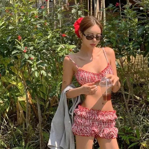 BIKINI 2M TIỂU THƯ XINH IU - HỒNG