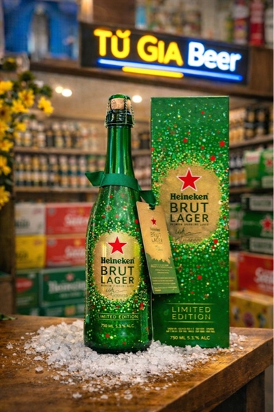 Heineken Brut Lager 5% Hà Lan Chai 750ml Phiên bản Limited 2026
