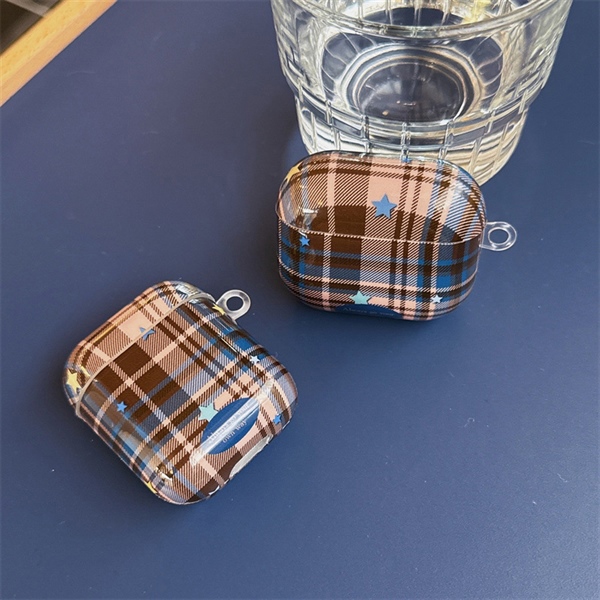 Case Airpod Caro Nâu + Móc Ngôi Sao - 4