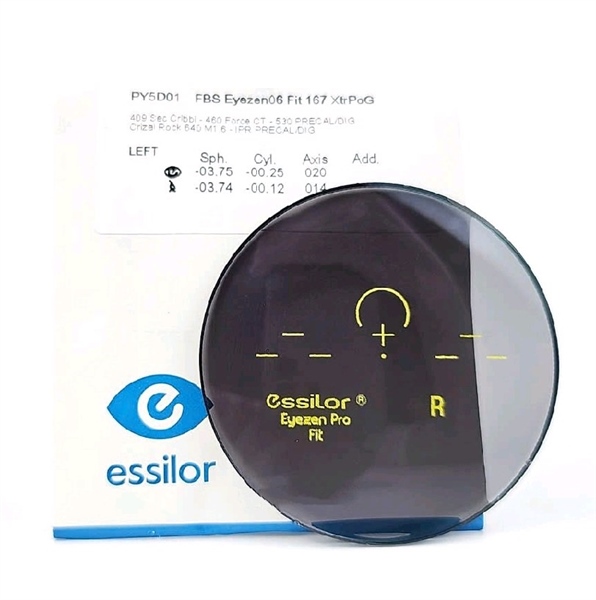 Essilor Pháp 1.67 EYEZEN tròng kỹ thuật số (Thư giãn và bảo vệ mắt tối đa) -Tròng đánh váng phủ Crizal Rock (bền x3)