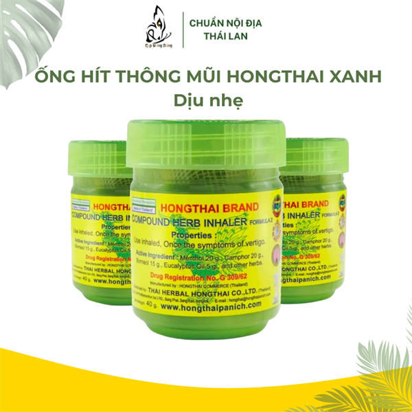 Dầu hít HongThai xanh lá 10g (Hũ)