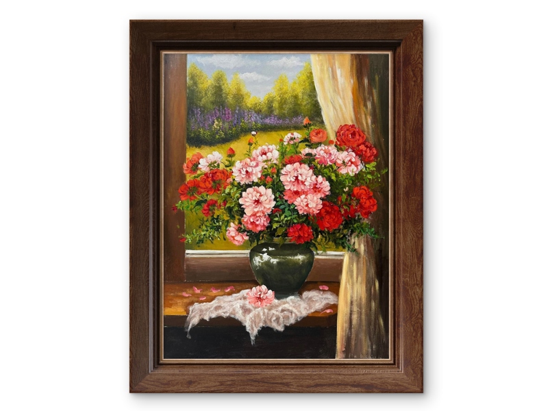 Bình hoa bên khung cửa - Thanh Thảo - 60x80 cm