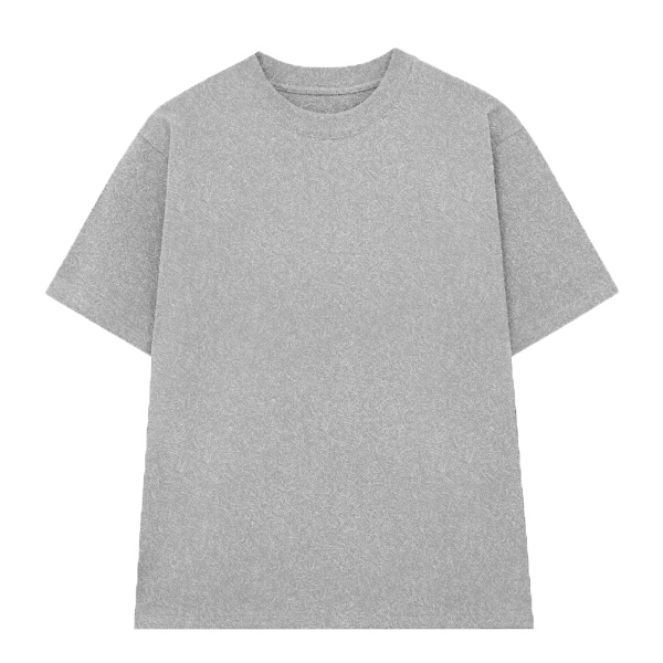 Áo Thun Cotton 100% Unisex Tay Ngắn Cổ Tròn Basic Màu Muối Tiêu