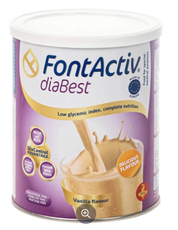 Sữa hỗ trợ đường huyết FontActive Diabest 400g (Hương Vani) - Tây Ban Nha/Hoàng Đức