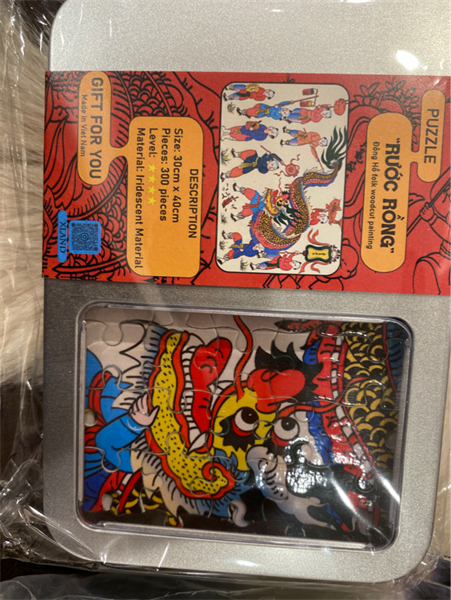 XL Tranh xếp hình rước rồng A3