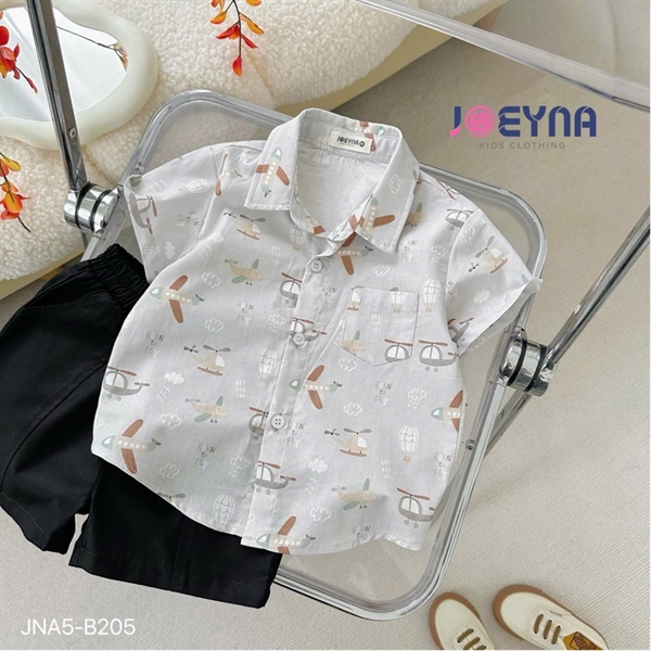 Set sơ mi xám trực thăng