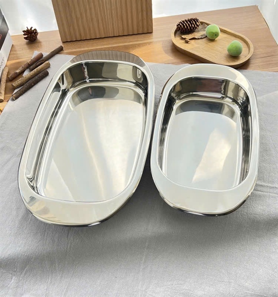 S405 - O305 Khay Inox Chữ Nhật OYT-AL305P40 - 40cm