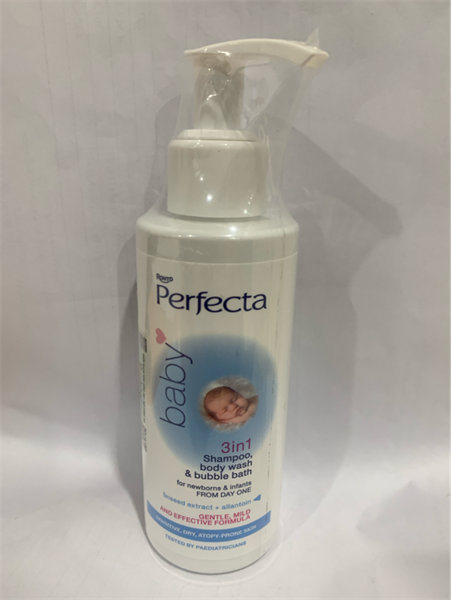 Gel tắm gội Perfecta 3 in 1 dành cho trẻ sơ sinh 1 ngày tuổi 150ml - Baland/Bắc Ninh