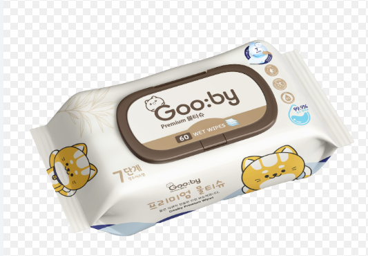 Khăn ướt Goo:by Premium Wet Wiper (Gói 60 miếng)