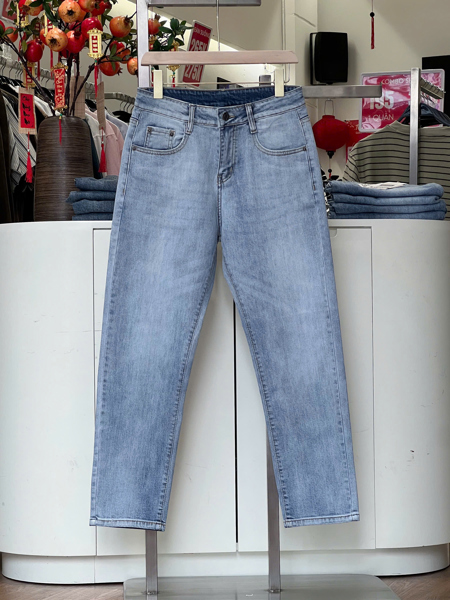 Quần Jean dài Slim Fit xanh sáng 2202