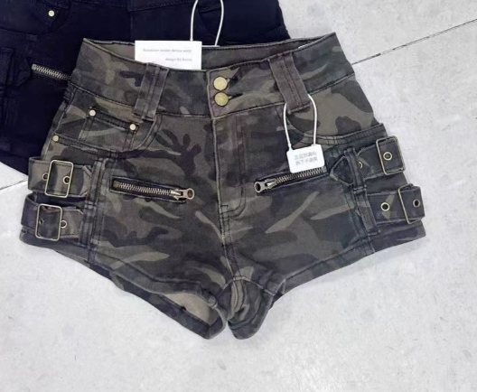 Short jean camo 4 khuy