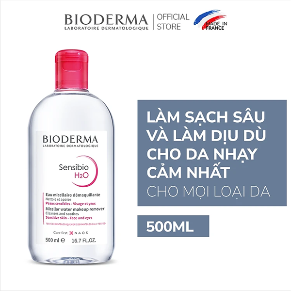 [CTY] Nước Tẩy Trang Bioderma Hồng 500ml - Mọi Loại Da