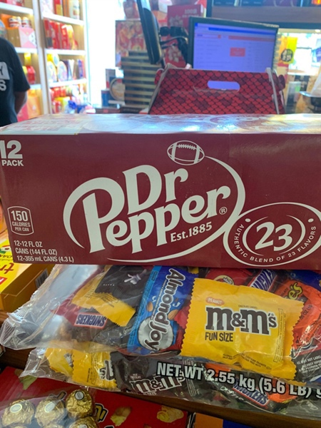 Nước Ngọt Dr Pepper Original Soda, Lon 355 mL (12 Fl. Oz.), Lốc 12 Lon