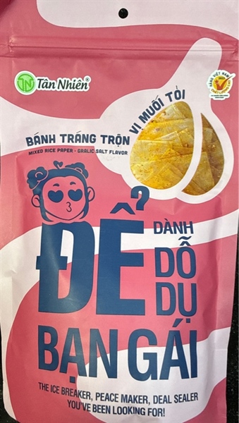 Bánh Tráng Trộn Vị Muối Tỏi Tân Nhiên