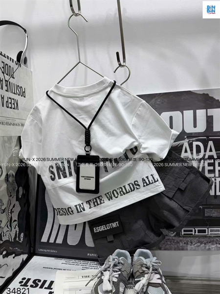 34821- Set bộ size nhí bé trai