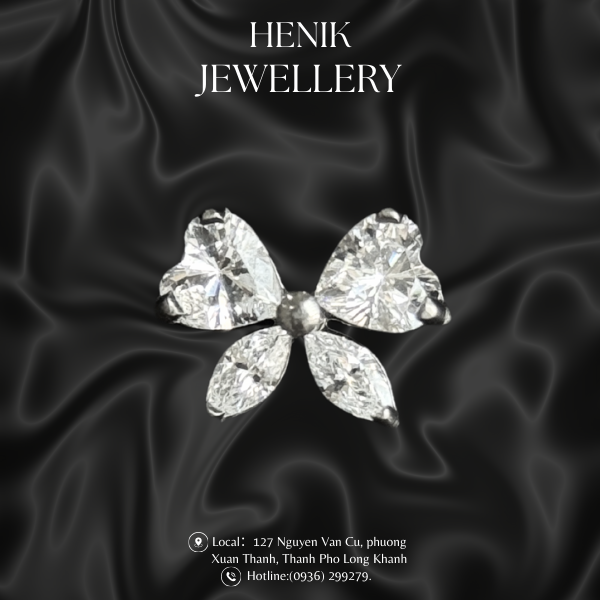 MARQUISE BUTTERFLY CZ STUD EARRINGS - TITTANIUM ASTM F136