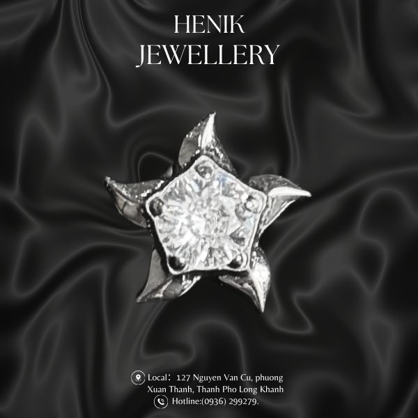 THE SUN IT SHINING EARRING - TITANIUM ASTM-F136