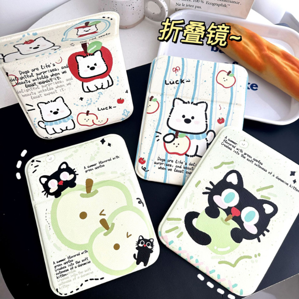 Gương bọc da để bàn 20.7*15.7cm