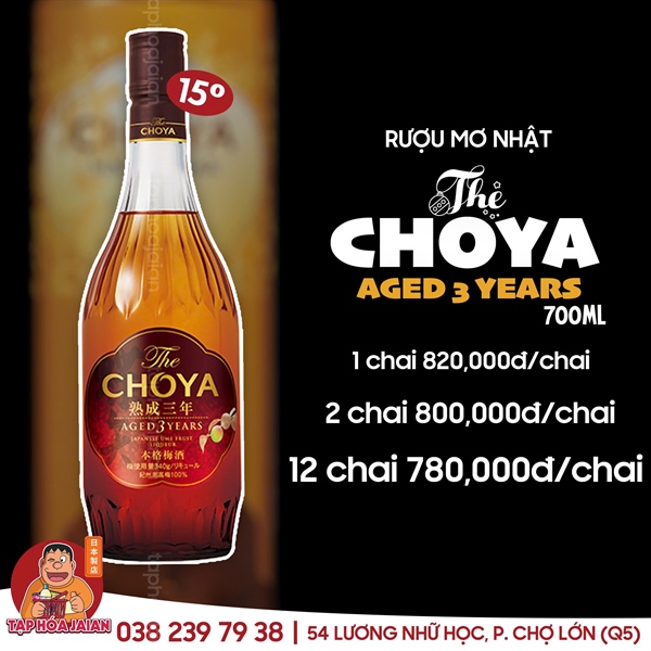 Rượu mơ Umeshu The Choya Aged 3 years 700mL