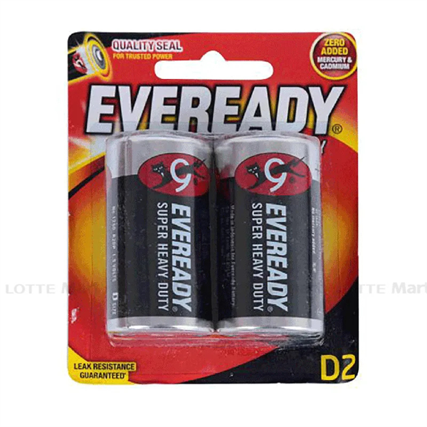 Vỉ 2 Pin Đại Eveready 1250BP2D - D2