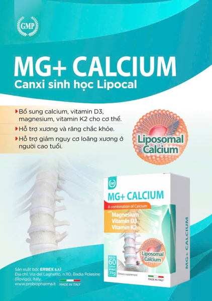 MG+ Calcium ( Hộp 60 viên) - Italya