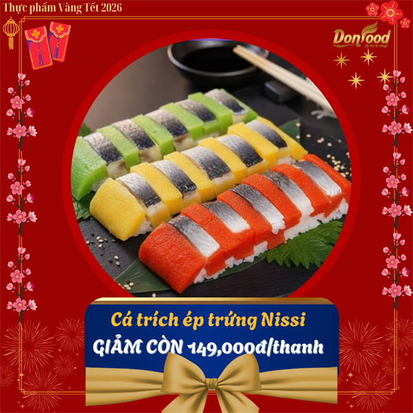 TẾT 2026 - Cá trích ép trứng (1 thanh)