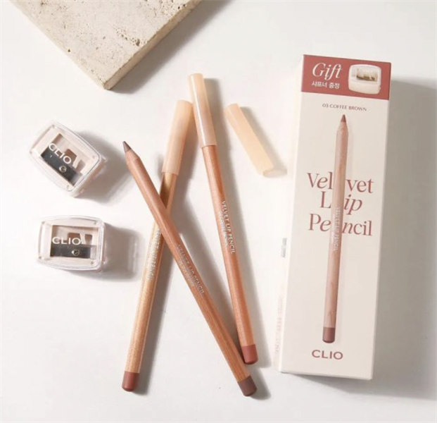 Chì Kẻ Viền Môi Clio Velvet Lip Pencil 1.45g #10 COZY NUDE