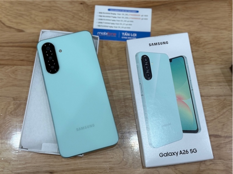 DT Samsung A26 5G ram 8 bộ nhớ 128gb màu Mint