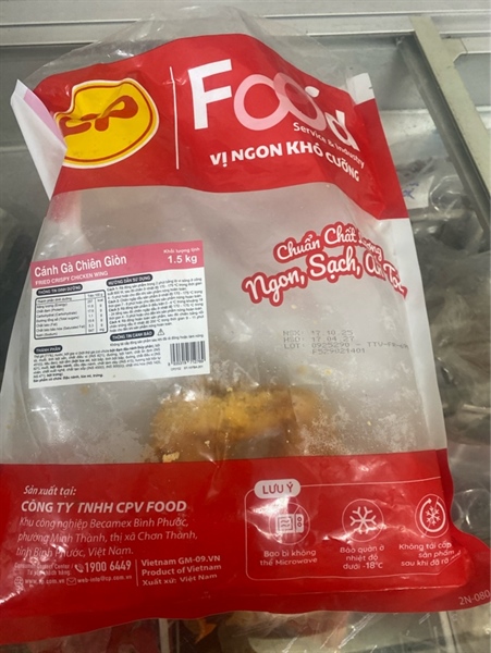 Cánh gà cp chiên giòn 1 kg
