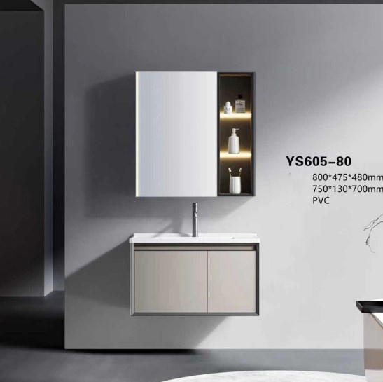 Bộ Tủ Chậu Phòng Tắm YS605 Cao Cấp – Thiết Kế Hiện Đại, Bền Đẹp, Dễ Vệ Sinh