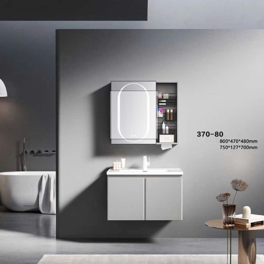 Bộ Tủ Chậu Phòng Tắm PVC YS370 – Chống Nước, Bền Đẹp