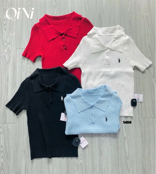 ÁO LEN CỔ BẺ THÊU NGỰA