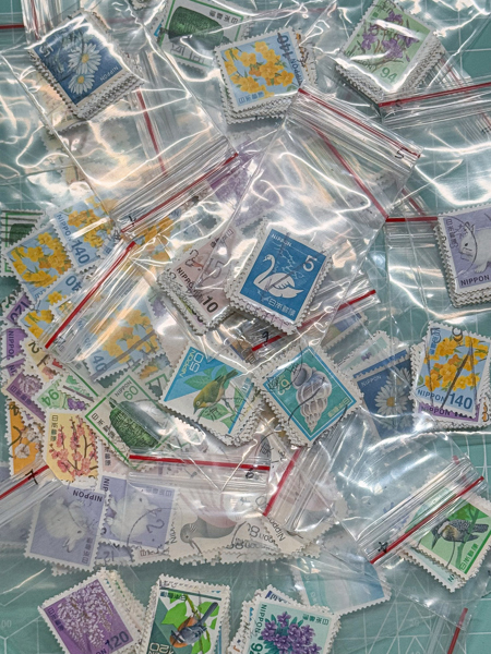 Set 20 Tem Bưu Chính Nhật Bản Ngẫu Nhiên Không Trùng - Dán Sổ, Trang Trí Bullet Journal, Sưu Tầm - Cỡ Nhỏ | Used/CTO