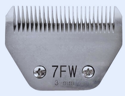 Lưỡi tông đơ bản rộng 7FW A-series cữ 3mm, Hiệu Kiss Grooming, Model KBL-7W-KISS-3mm