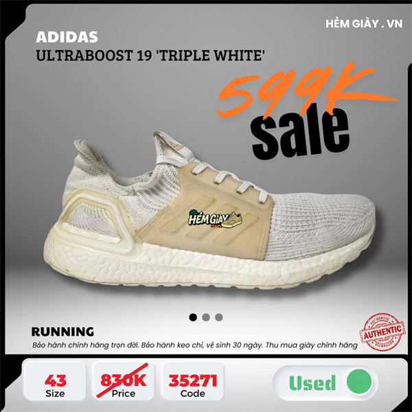 adidas ultraboost 19 white