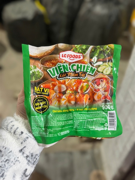Viên Chiên Xốt Mắm Tỏi LC 500Gr