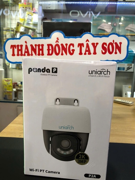 Camera IP Wifi quay quét UNV Uniarch UHO-P2A-M3F4D 3MP (có míc, có loa, có màu, hn 30m, thân nhỏ)