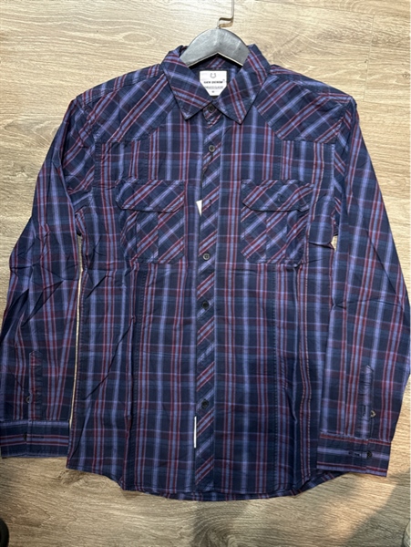 SMTD- SKN 9902-1 Sọc caro mịn xanh tím