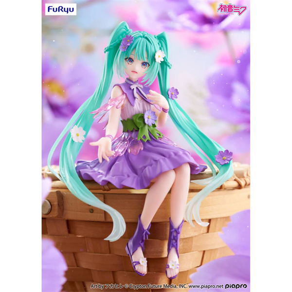 Piapro Characters - Hatsune Miku - Flower Fairy - Noodle Stopper Figure - Purple Cosmos - Hàng chính hãng