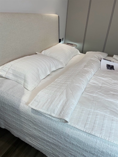 Bộ ga chần full "Y mạn" | Cotton - Vỏ chăn chần - Trắng - JF16.TRANG