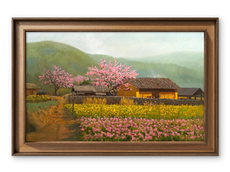 Sớm vùng cao - Thanh Nga - 80x120 cm