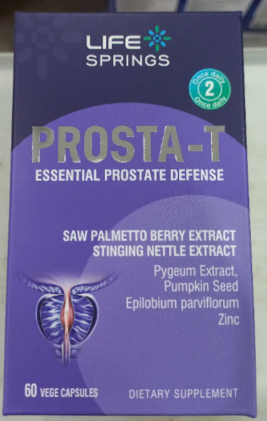 Viên nang LifeSprings PROSTA-T (Hỗ trợ giảm nguy cơ phì đại tuyến tiền liệt) (Hộp 1 Lọ 60 viên) - NEWZEALAND/A.K.C